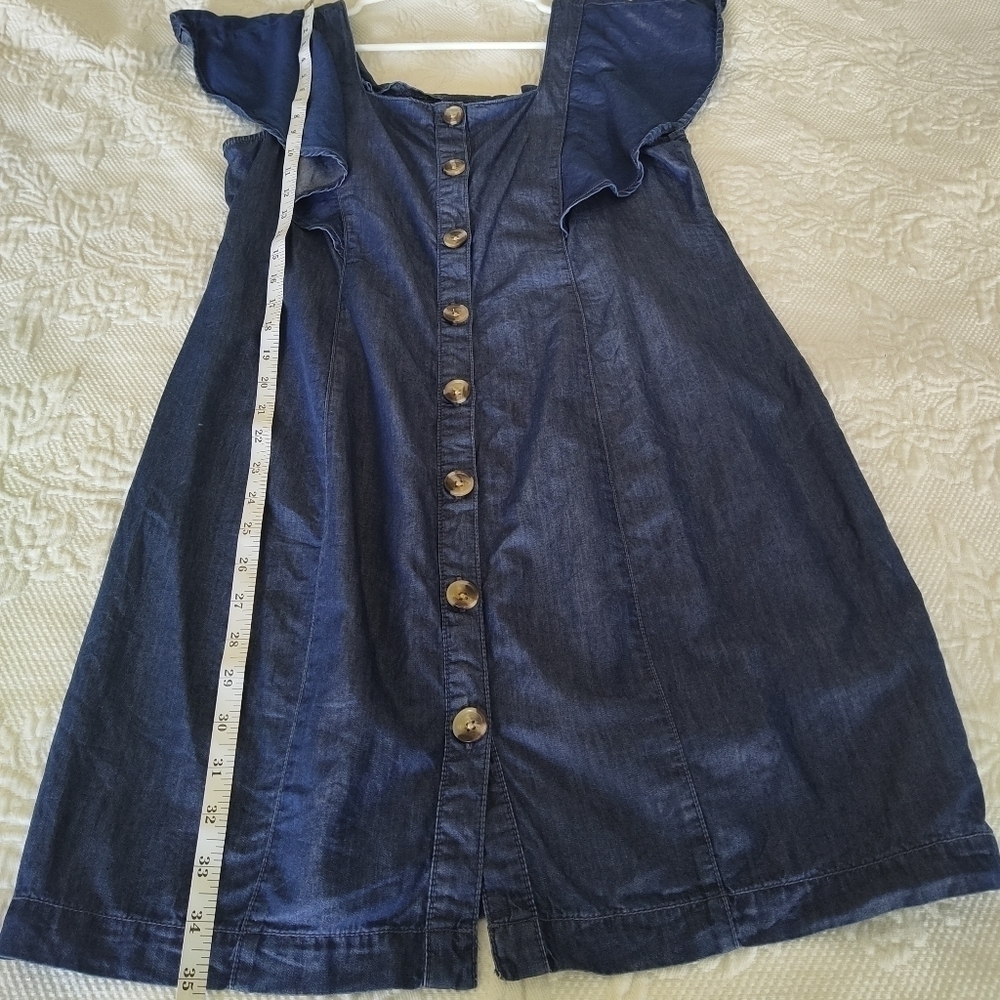 a.n.a Denim Blue Shirt Dress size M - Picture 8 of 10